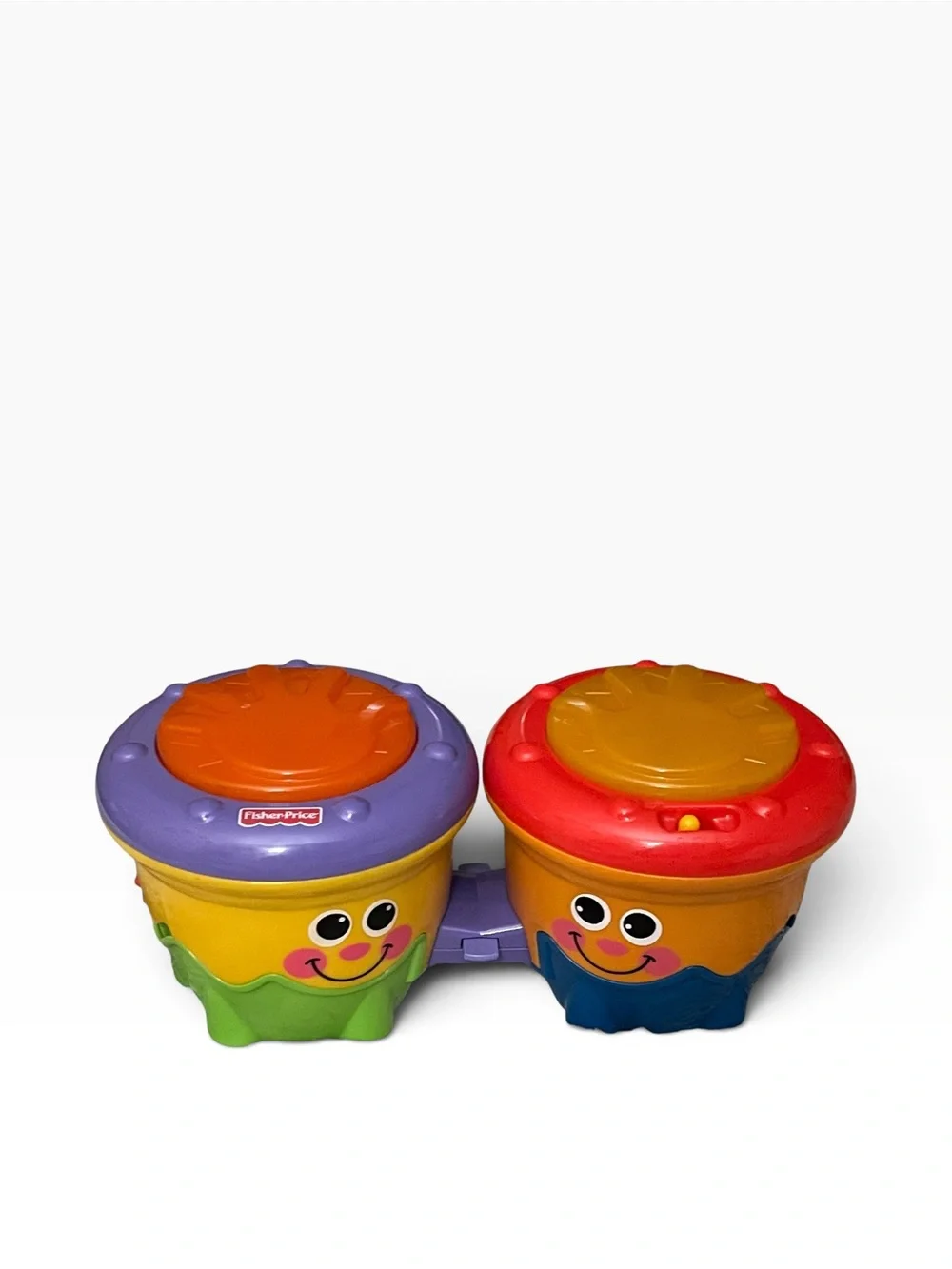 2006 Fisher Price Crawl Along Drum Roll Musical Bongo Baby Toy Lights Sounds